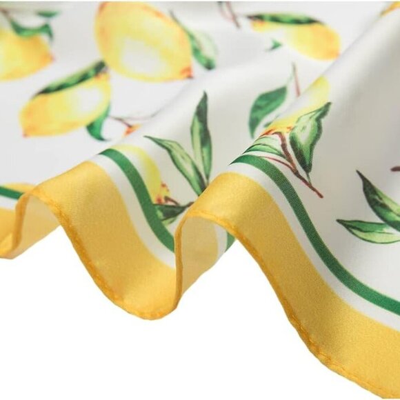 Silk Like Satin Scarf 21x21 Multi-Use Women Neck Head Waist Accessory - Picture 4 of 9